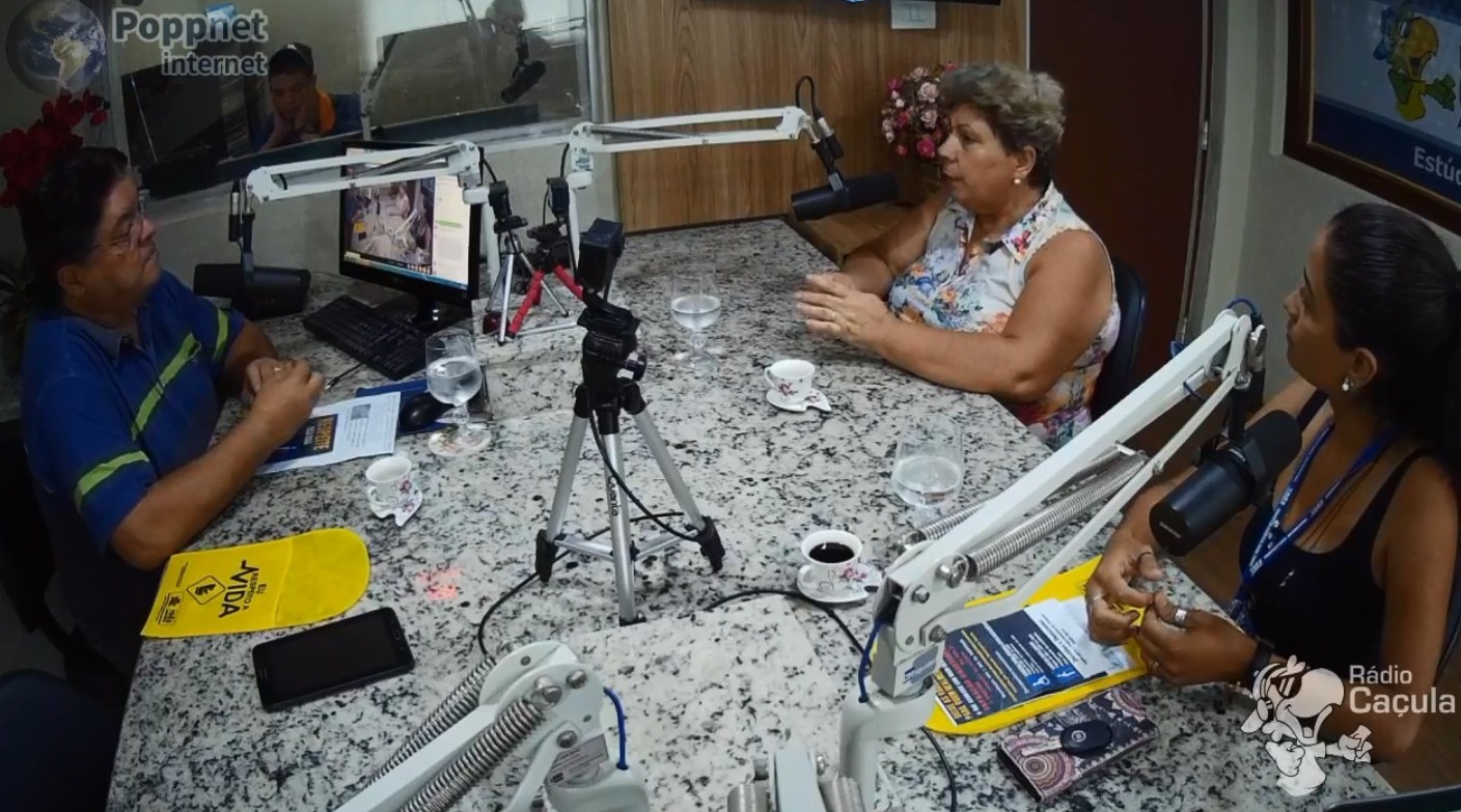 Representantes do Departamento de Trânsito no Linha Direta com a Notícia - 20.03.2019 - Rádio Caçula FM 96,9