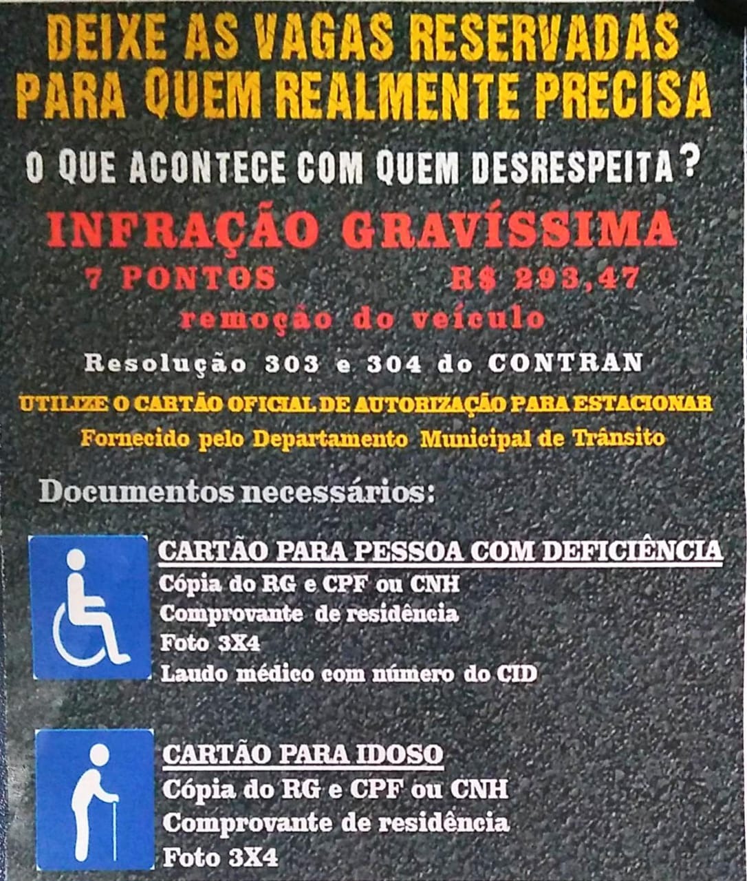 Divulgação Departamento de Trânsito