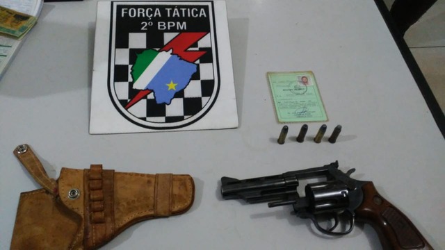 Arma apreendida pela PM de Três Lagoas. Foto: 2º BPM.
