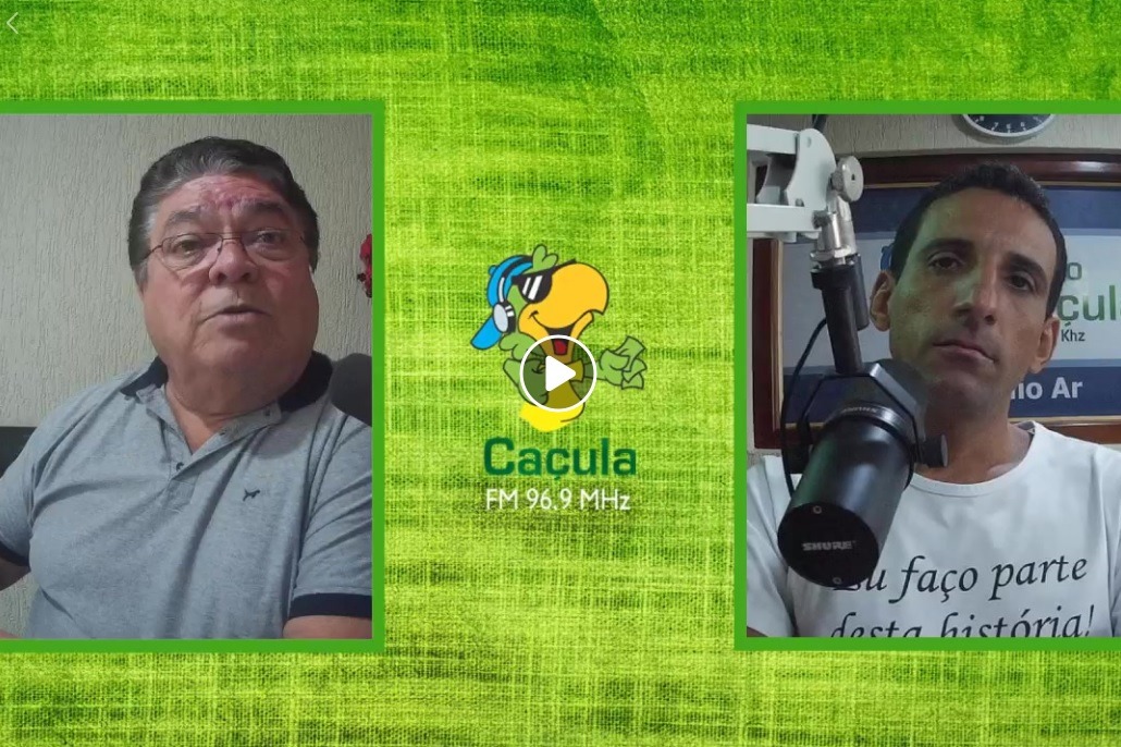 Durante a entrevista ao apresentador Romeu de Campos Jr, o vereador Davis Martinelli defendeu não concordar com a construção da feira por ter que pagar 26 milhões. Foto: Rádio Caçula.