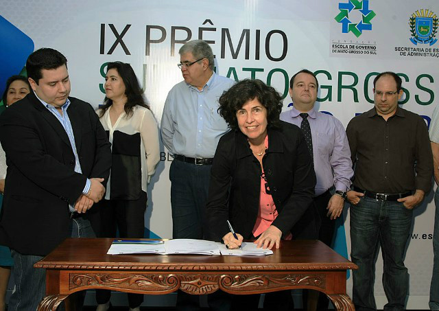 a prefeita de Três Lagoas participou do lançamento da 9ª Edição do Prêmio Sul-Mato-Grossense de Gestão Pública.Foto: Assessoria