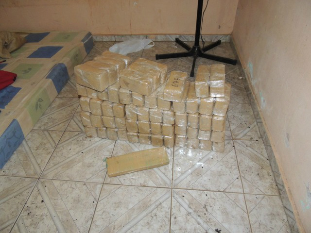 42 Kg de maconha avaliada em R$ 30 mil reais.