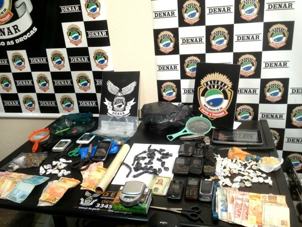 A ação foi feita pela Polícia Civil em sete bairros da cidade com o objetivo de combater o tráfico de drogas.Foto: Polícia Civil 