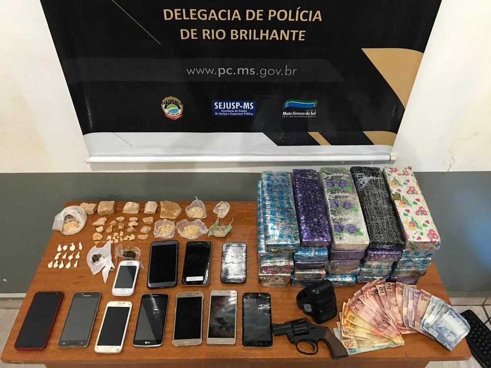 Operação em município de MS resultou em sete prisões em flagrante — Foto: Polícia Civil/Divulgação