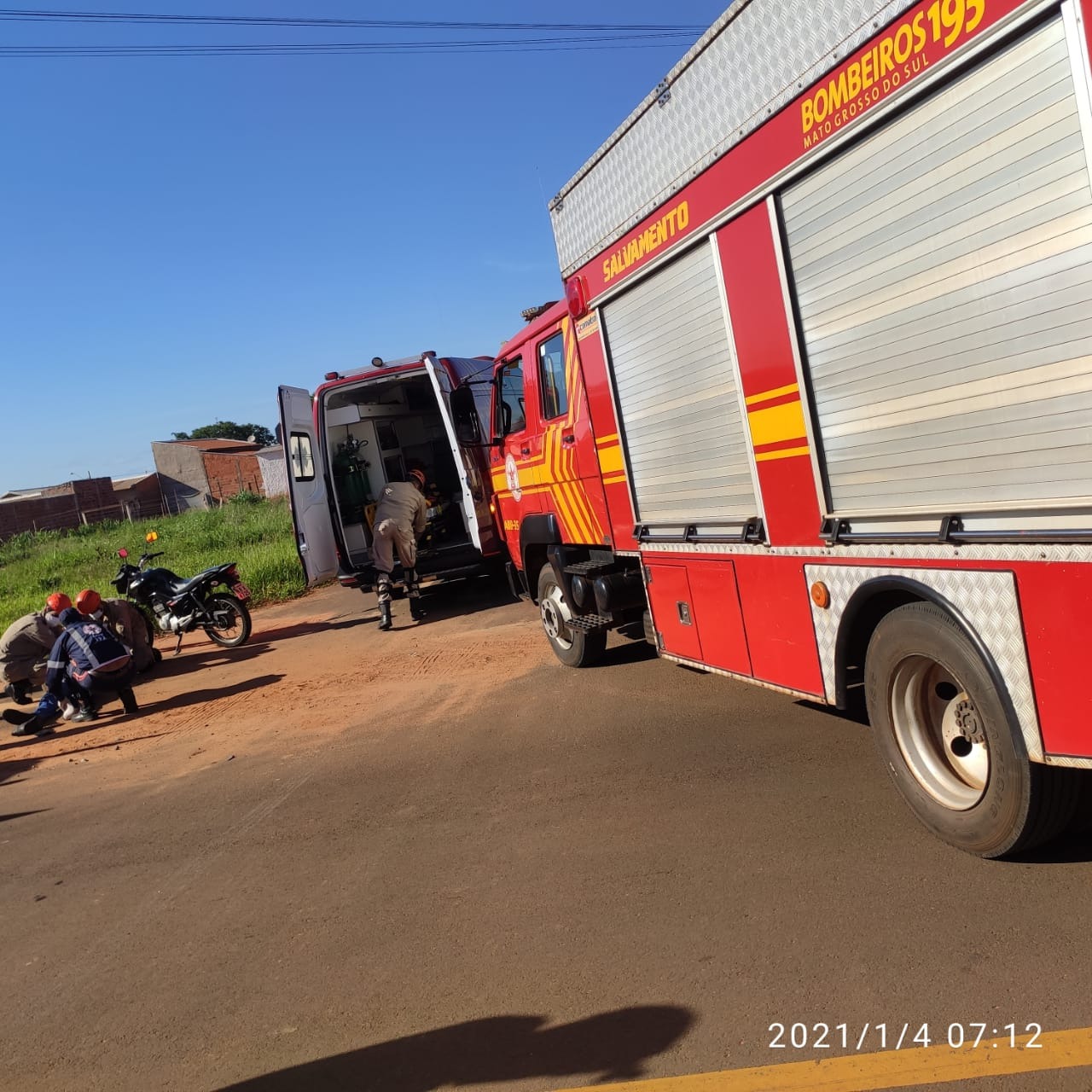 Imagem: Corpo de Bombeiros