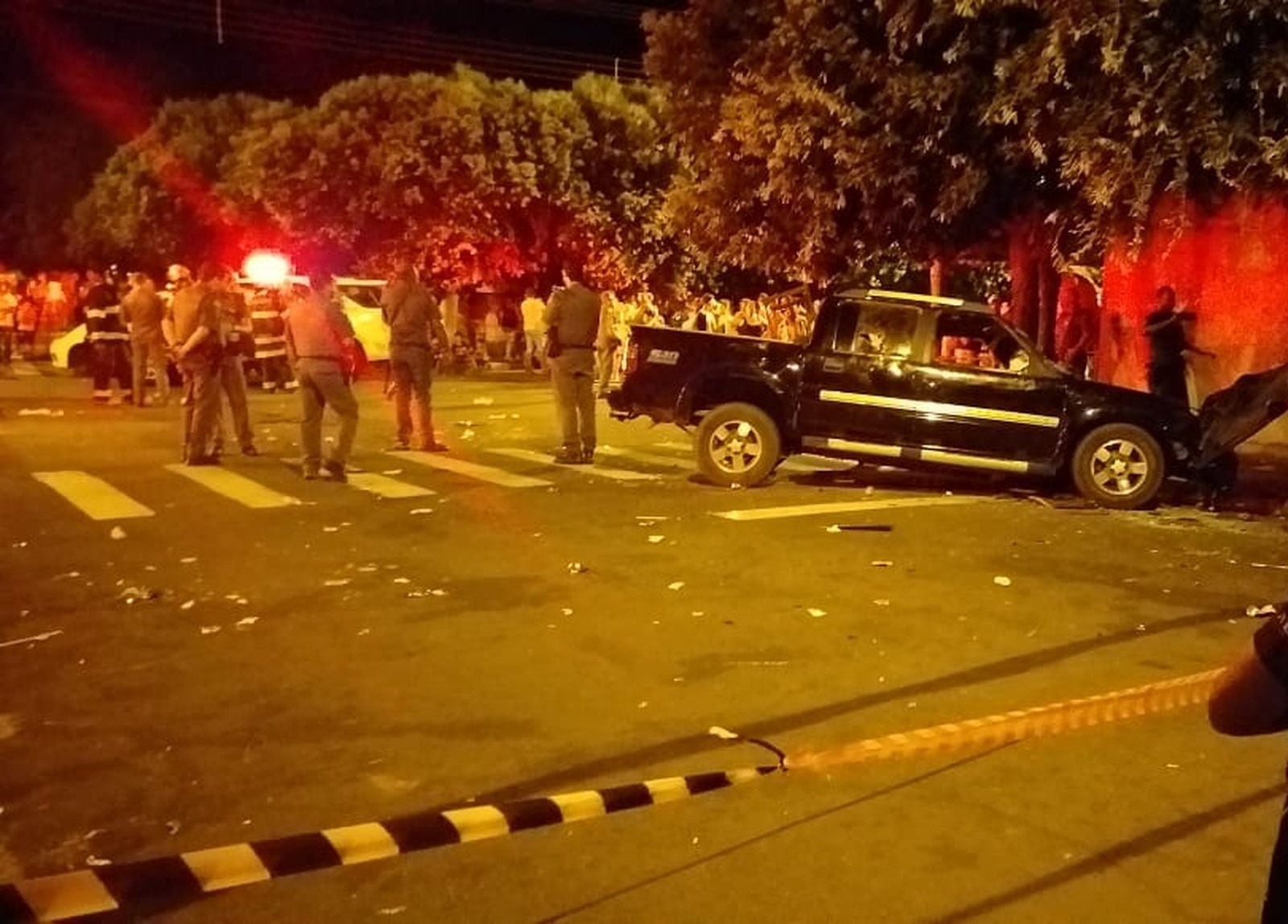 Motorista atropela 17 pessoas em bar em Nova Independência; duas morreram — Foto: Arquivo Pessoal
