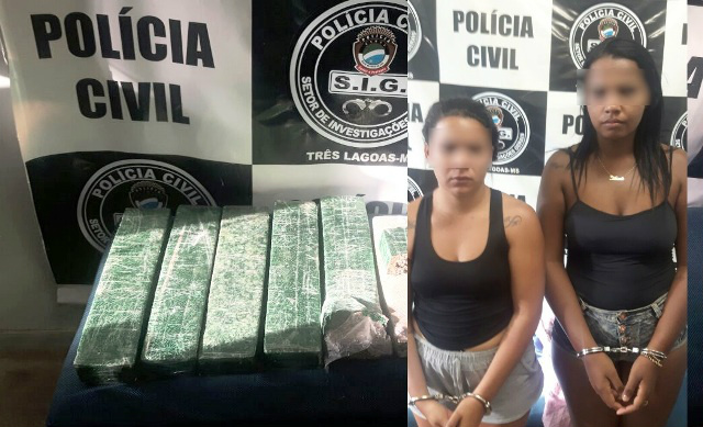 As amigas foram presas juntas por tráfico de drogas. Foto: Rádio Caçula.