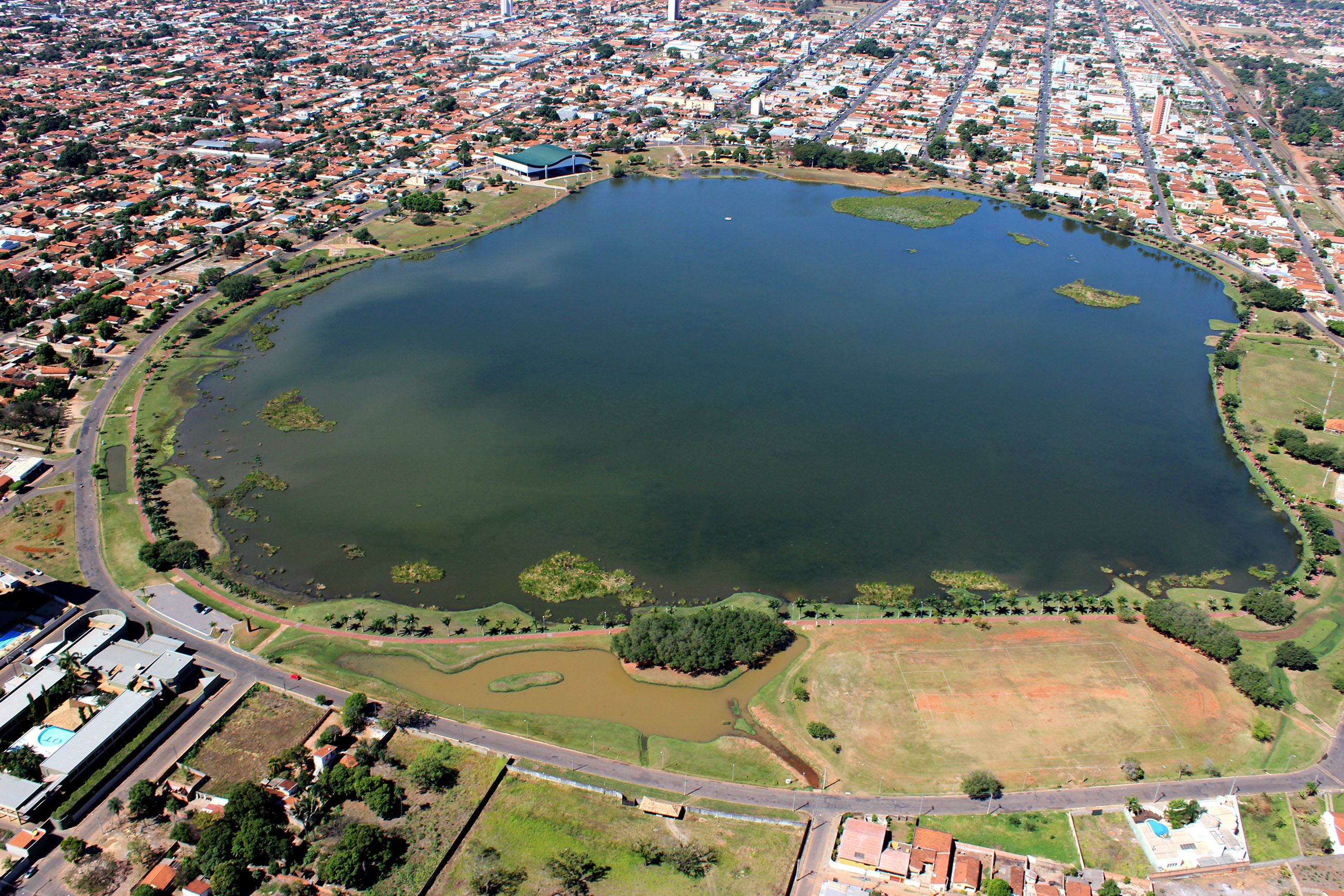 Foto:Lagoa Maior, ou Terceira Lagoa em Três Lagoas-MS