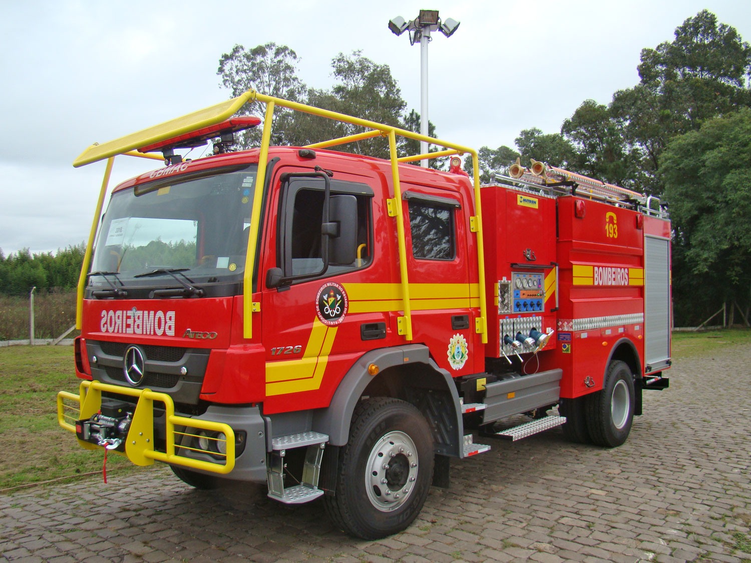 Veículo deverá ajudar a controlar os incêndios em MS - Foto: Foto: Divulgação / Corpo de Bombeiros