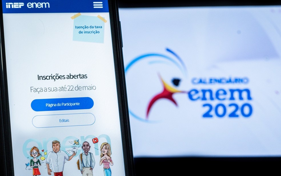 Enem 2020 foi adiado por causa da pandemia do coronavírus — Foto: Antonio Molina/Foto arena/Estadão Conteúdo