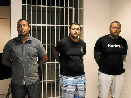 Carlos (à esquerda),Jhonathan e Walace.Foto: Tribuna MS, O Globo