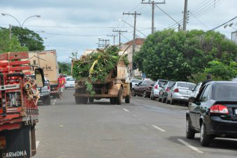Prefeitura divulgou em seu site que está dando assistência as famílias desabrigadas e fazendo serviços de limpeza. Foto: Assessoria