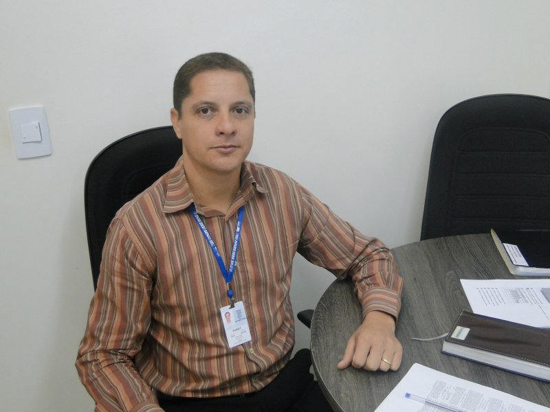 Supervisor do SENAI, Sidney Evangelista.Foto: Rádio Caçula 