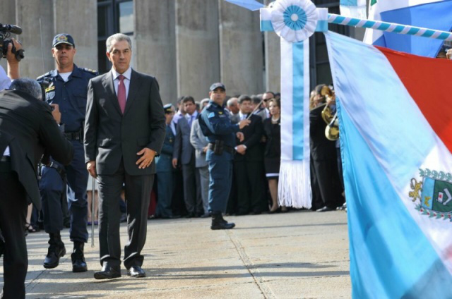 Reinaldo falou sobre as medidas adotadas na segurança pública (Foto: Alcides Neto)