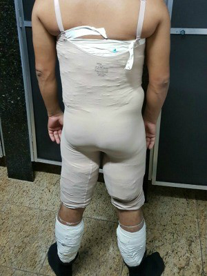 Amazonense estava com cocaína entre a roupa e ocorpo (Foto: PF/ Divulgação)