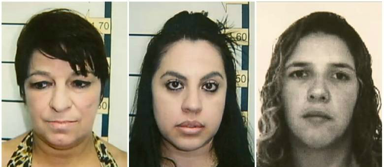Foto: DivulgaçãoMarlene Matos (esquerda), de 56 anos, é amante da vítima e mentora do crime. Francisca Correa da Silva (meio), de 34 anos, e Márcia Maria de Oliveira (direita), de 32, ajudaram a matar o motorista