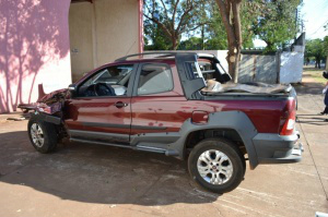 Fiat Estrada foi recolhido e vai passar por Perícia.Foto: Campo Grande Neews