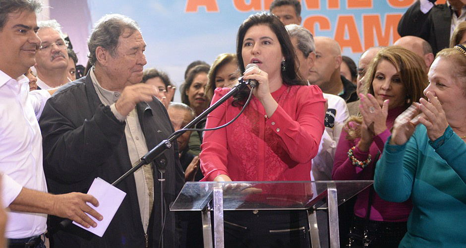 Simone Tebet, PMDB, a vice-governadora, já foi prefeita de Três Lagoas e deputada estadual (Foto: Renan Kubota)