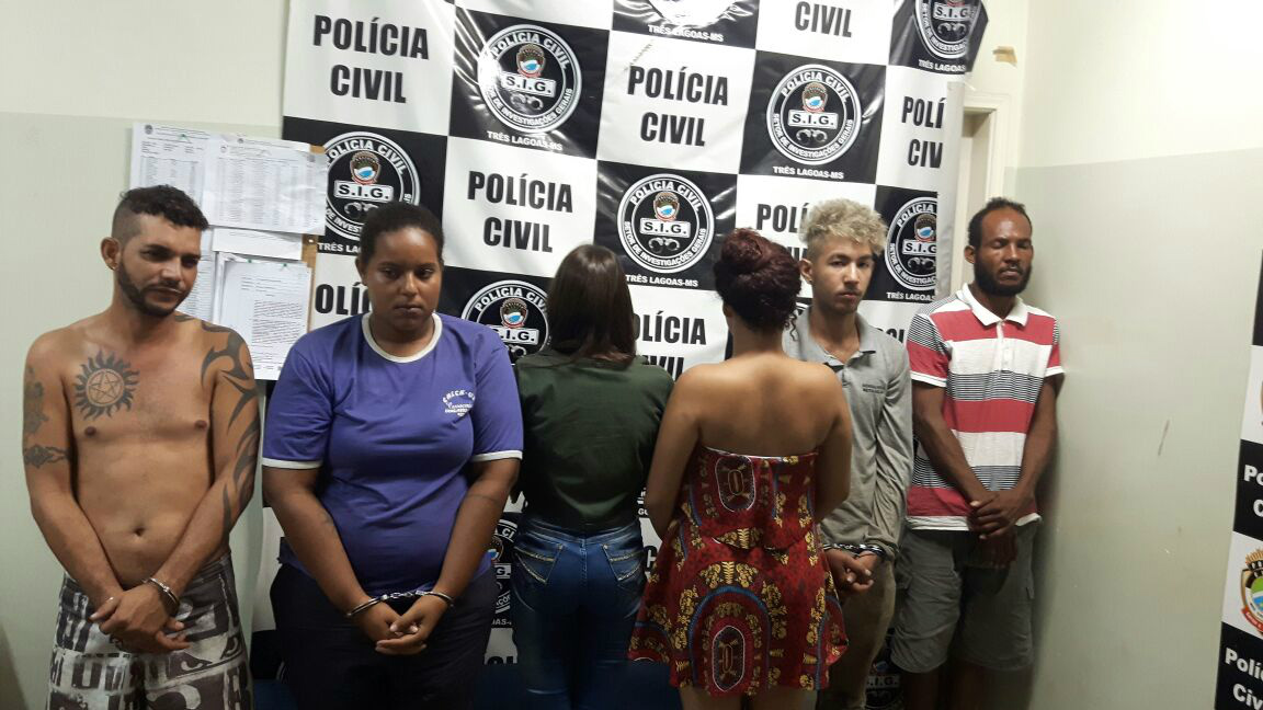 Sete pessoas presas acusadas de Latrocínio (Roubo seguido de morte), empresário desaparecido desde do último dia 02 de Abril.Foto:Rádio Caçula  
