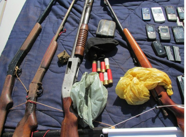 Armas apreendidas pela polícia.Foto: Divulgação