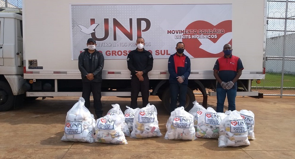 Ao todo, foram distribuídos 4,5 mil kits de higiene pessoal em unidades penais de MS - Fotos: Divulgação / Agepen