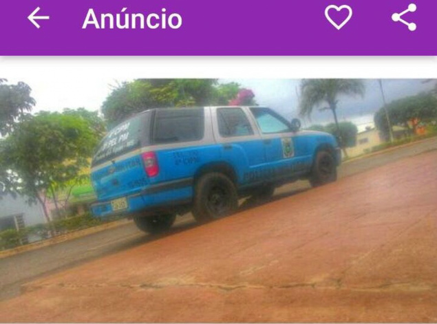 Anúncio pedia R$ 40 mil na viatura, segundo a polícia (Foto: Polícia Civil/Divulgação)