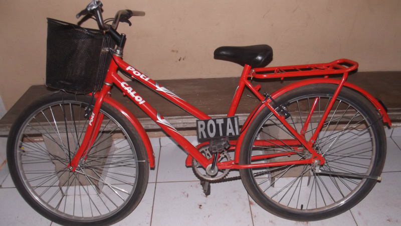 A polícia procura o proprietário da bicicleta. Foto: Rádio Caçula