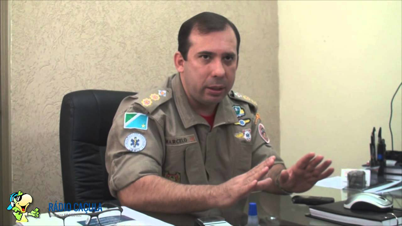 Tenente Coronel Marcelo OllassarFoto: Rádio Caçula