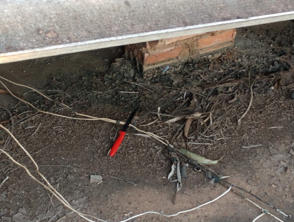 Arma utilizada na tentativa de homicídio