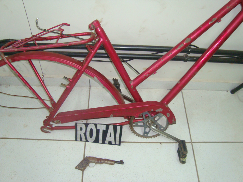 Quadro de bicicleta furtada no mês de julho.Foto: Divulgação