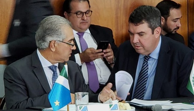 Reinaldo e Riedel participaram de reunião com Guedes esta semana (Foto: Divulgação/Chico Ribeiro/Subsecom)