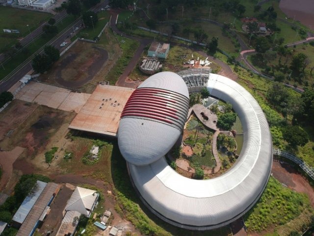 Aquário do Pantanal, em Campo Grande, visto de cima. (Foto: Luiz Diniz/Arquivo) // Reprodução Campo Grande  News
