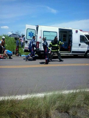 Mais de 30 passageiros ficaram feridos em acidente(Foto: Divulgação/Brigada Militar)