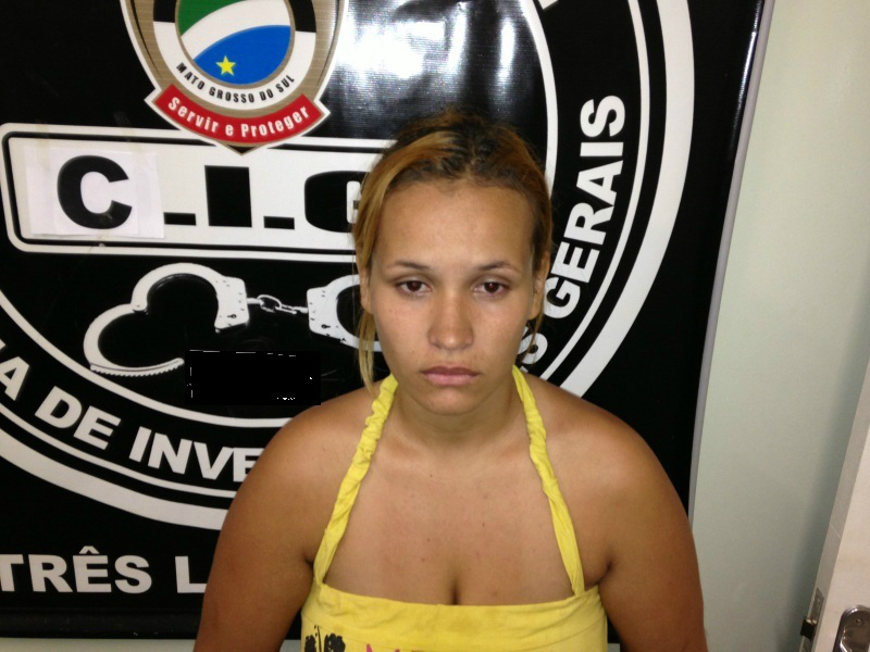 Franciele Campos Salazar,20 anos acusada de tráfico de drogas.Foto:Rádio Caçula