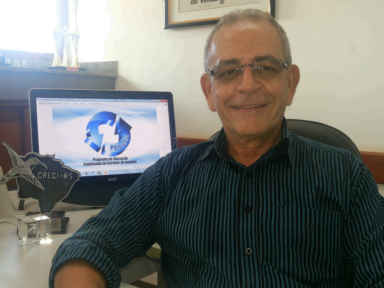 Presidente do CRECI-MS, Delso José de Souza, faz a abertura oficial