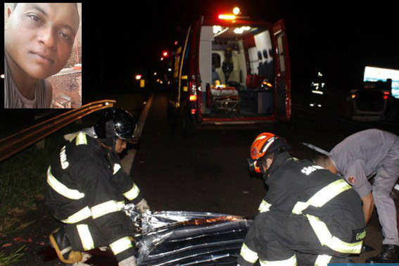 Thiago dirigia um Gol pela Rondon, perdeu o controle de direção, bateu violentamente contra a defensa (guard rail) - Crédito Mil Notícias 