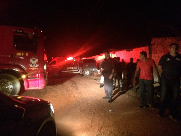 Rebelião na Penitenciária Estadual de Alcaçuz (Foto: Andréa Tavares/G1)