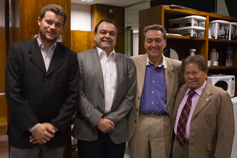 Reunião com o diretor presidente da companhia MS Gás.Foto: Assessoria