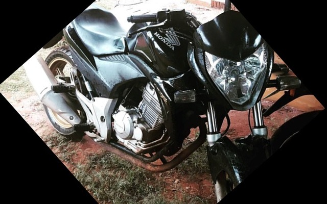 A moto foi furtada na segunda-feira (17) nas proximidades do Hospital Auxiliadora. Foto: Arquivo pessoal/Facebook.