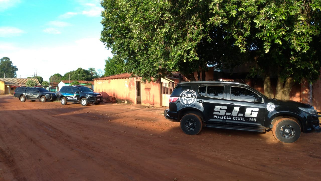 Em Três Lagoas houve o cumprimento do mandado de busca e apreensão em uma residência localizada no Parque Residencial Jamil Ville II - Foto: Divulgação/Polícia Civil