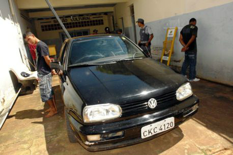 Gol utilizado no crime e na fuga.Foto: Mil Notícias