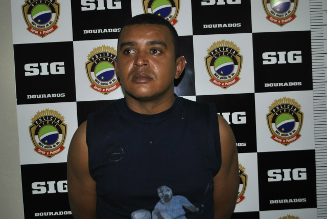 Everton Cleiton Moura dos Santos de 34 anos foi preso por homicídio.Foto: Dourados News
