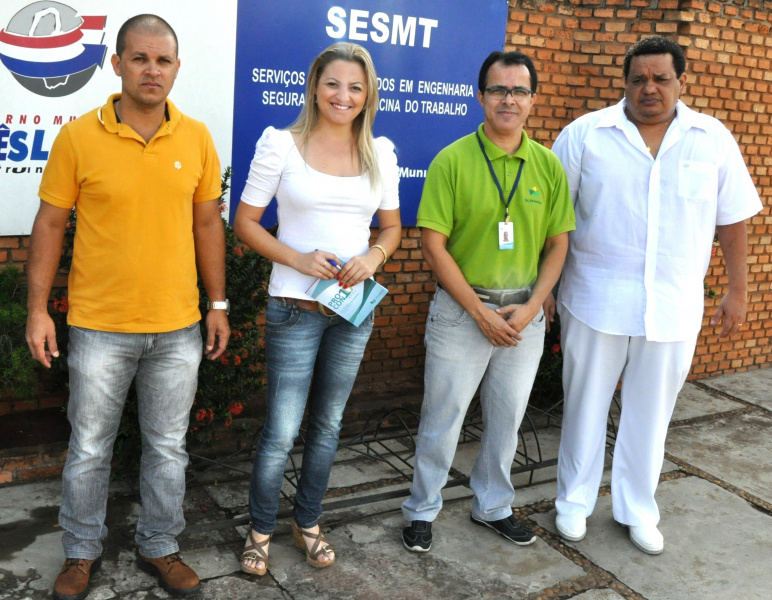 Representantes da Segurança e Medicina no trabalho visitam Três Lagoas.Foto: Assessoria