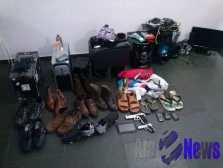 Objetos roubados de residência foram recuperados pela Polícia Militar e devolvidos as vítimas