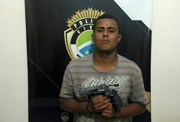 Diego Rodrigues da Silva foi preso em Fátima do Sul (Foto: Divulgação/Policia Civil)