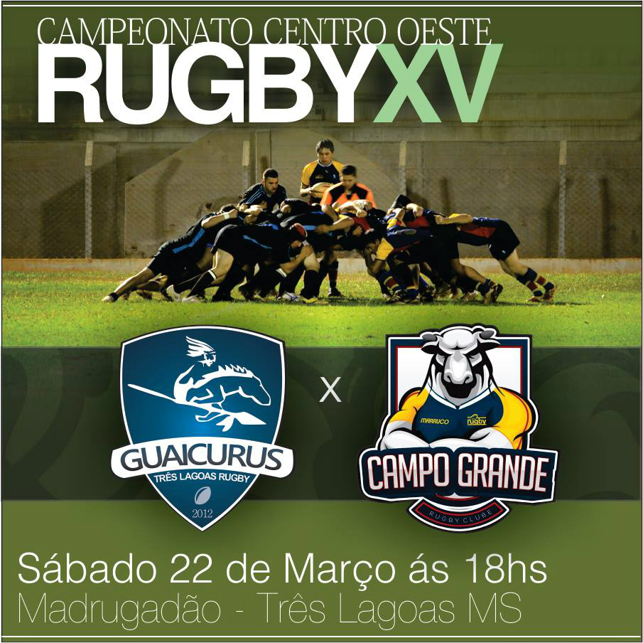 Campeonato de Rugby no Estadio Madrugadão nesse sábado as 18hrs