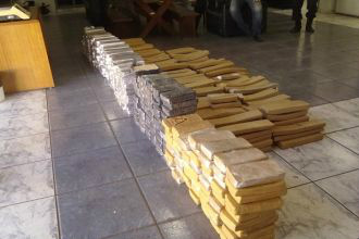 Durante investigação foram apreendidos 6,45 ton de maconha e 436 kg de cocaína. Foto: Reprodução