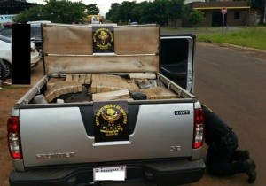 No maior carregamento, polícia apreende 640 quilos de maconha. (Foto: Divulgação)