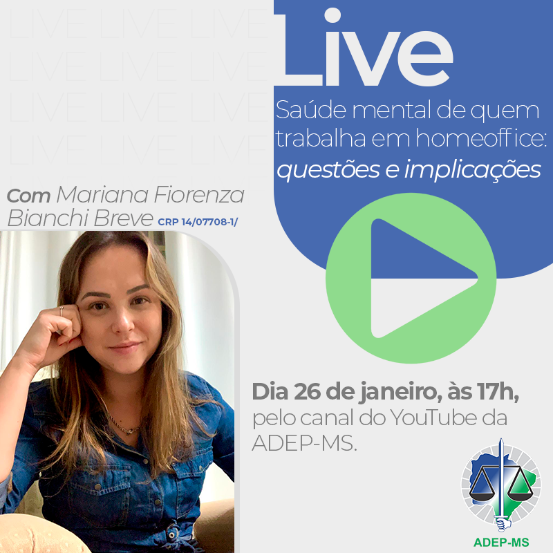 A Live não será restrita, qualquer pessoa que tiver interesse em saber sobre o assunto poderá assistir por ser um tema muito pertinente, principalmente para aqueles que estão passando pelo processo do trabalho em casa.