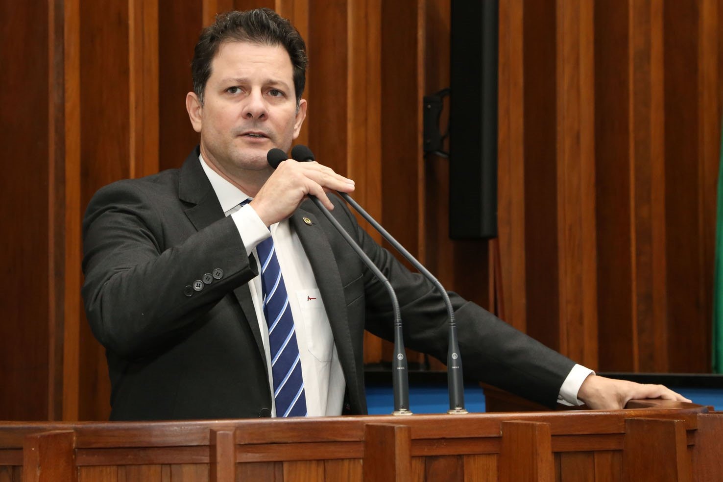 FOTO: Deputado estadual Renato Câmara (MDB) é o propositor do seminário e coordenador da Frente Parlamentar de Enfrentamento à Tríplice Epidemia. – FOTO: Victor Chileno / AL MS.